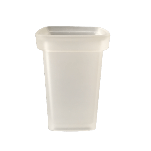 Square wall mounted toilet brush holder