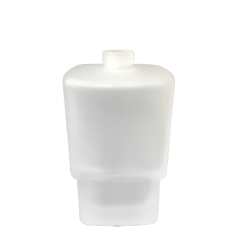 Wall mount contemporary frosted bathroom soap dispenser