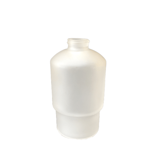 Wall mounted hand wash dispenser made of frosted glass