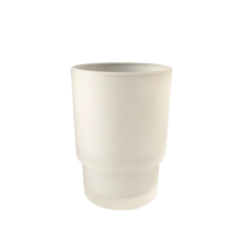 Hygienic toothbrush holder stand made with frosted glass