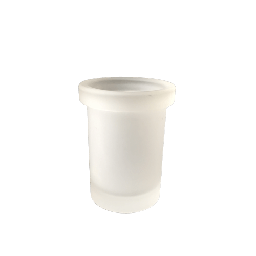 Wall mounted bathroom toothbrush holder in frosted glass