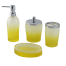 Pretty 4 piece gradient yellow bathroom set